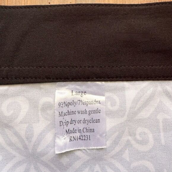 RipSkirt Hawaii Wrap Skirt Black & White Sz Large Beach Vacation Travel Cover Up - Picture 11 of 16